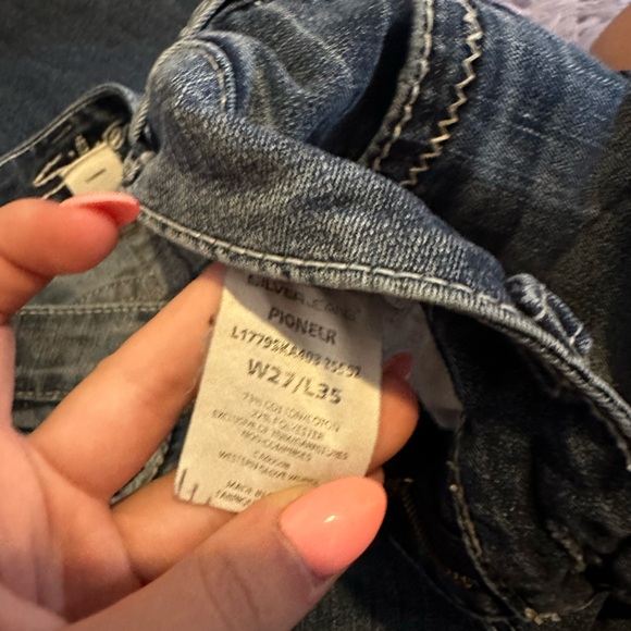 Silver Boot Cut Jeans - Picture 4 of 4